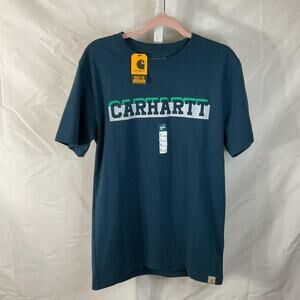 Carhartt blue graphic tee size